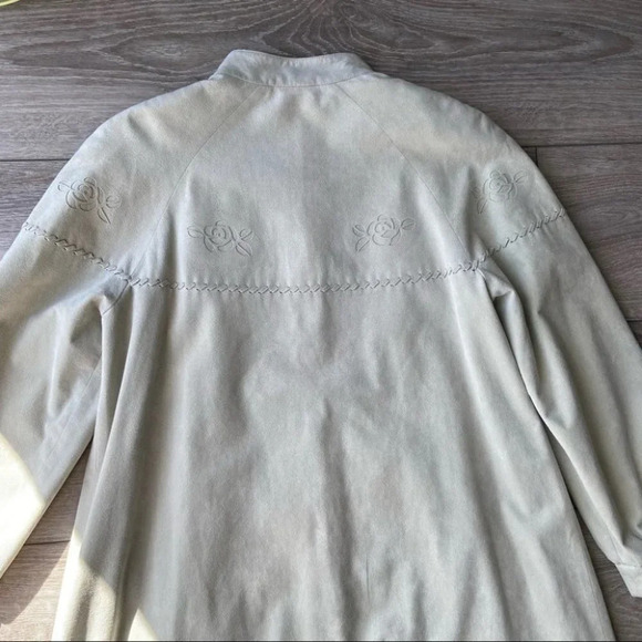 Vintage Brodkin  Ultrasuede Embroidered Overcoat Union Tag - Picture 13 of 15